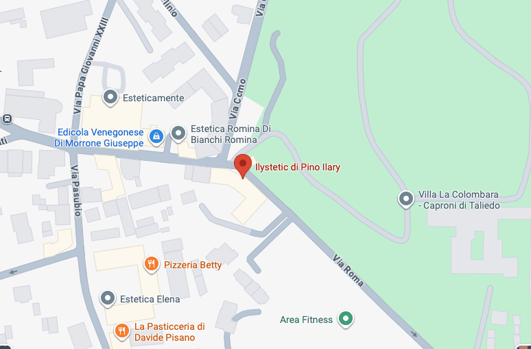 Mappa della sede Ilystetic in Via Roma 2 a Venegono Superiore